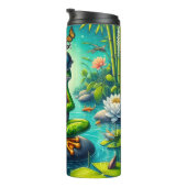 Bouteilles Isothermes Étang de méditation de grenouille Zen (Tourné sur la droite)