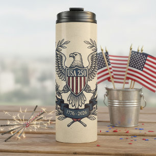 Bouteilles Isothermes États-Unis 250 Aigle patriotique motif héritage Cr