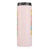 Bouteilles Isothermes Été Super Rétro Monogramme rose Nom Bagage (Dos)