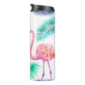 Bouteilles Isothermes Été tropical avec flamants roses feuilles de palmi (Tourné sur la droite)
