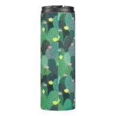 Bouteilles Isothermes Été Vert Turquoise Cactus Gold points Design migno (Dos)