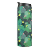 Bouteilles Isothermes Été Vert Turquoise Cactus Gold points Design migno (Tourné sur la droite)