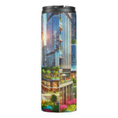 Bouteilles Isothermes Eterity Metropolis - Cityscape futuriste (Dos)