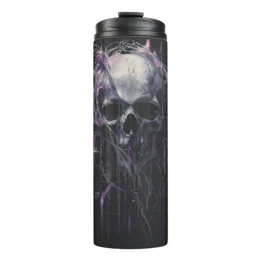 Bouteilles Isothermes Ethereal Skull Abstract Grunge Dark Art (Devant)