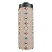 Bouteilles Isothermes Ethnique : un motif tribal transparent (Devant)