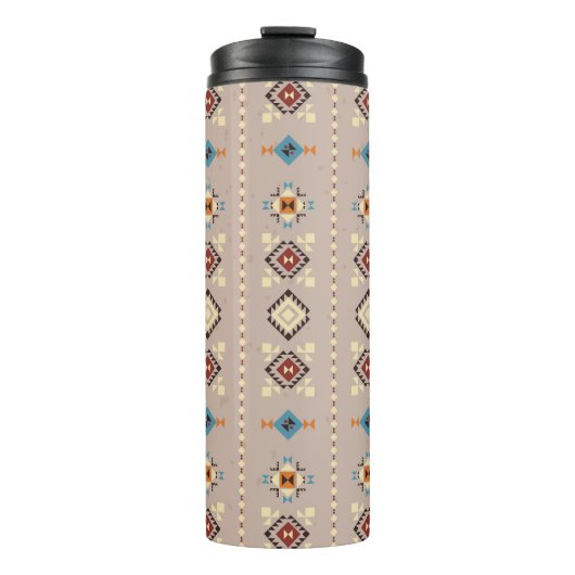 Bouteilles Isothermes Ethnique : un motif tribal transparent (Devant)