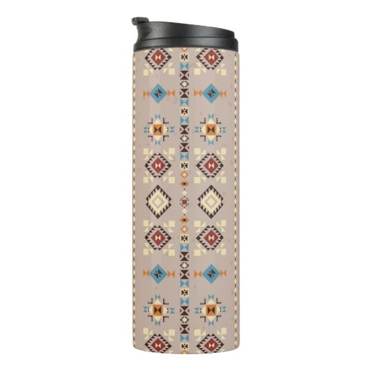 Bouteilles Isothermes Ethnique : un motif tribal transparent (Tourné sur la droite)