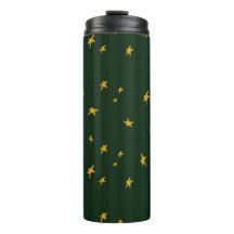 Étoile de Noël verte jaune rayée de vacances 