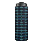 Bouteilles Isothermes Etoiles arc-en-ciel bleu vert, Motif Artdeco (Devant)