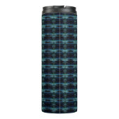 Bouteilles Isothermes Etoiles arc-en-ciel bleu vert, Motif Artdeco (Dos)