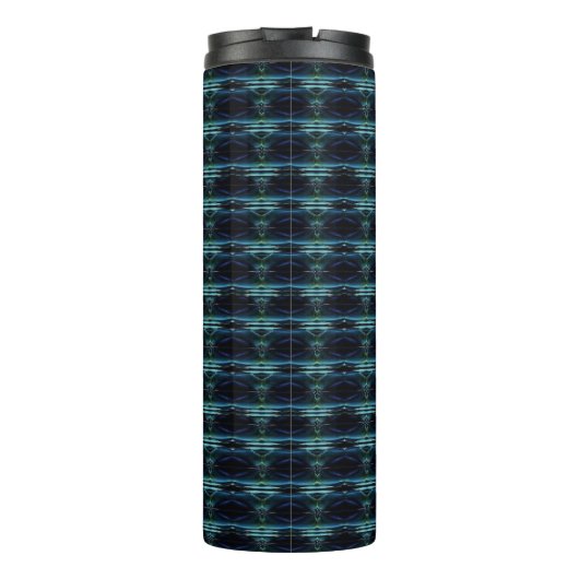 Bouteilles Isothermes Etoiles arc-en-ciel bleu vert, Motif Artdeco (Dos)