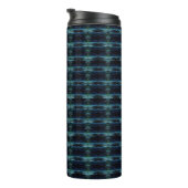 Bouteilles Isothermes Etoiles arc-en-ciel bleu vert, Motif Artdeco (Tourné sur la droite)