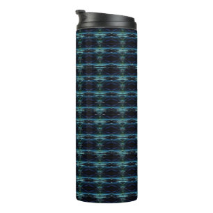 Bouteilles Isothermes Etoiles arc-en-ciel bleu vert, Motif Artdeco