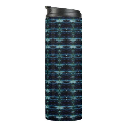 Bouteilles Isothermes Etoiles arc-en-ciel bleu vert, Motif Artdeco (Tourné sur la droite)
