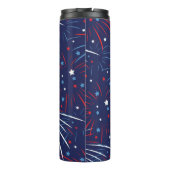 Bouteilles Isothermes Étoiles bleues blanches rouges de feux d'artifice (Dos)