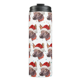 Bouteilles Isothermes Étoiles de Noël de la race de chien nu mexicain
