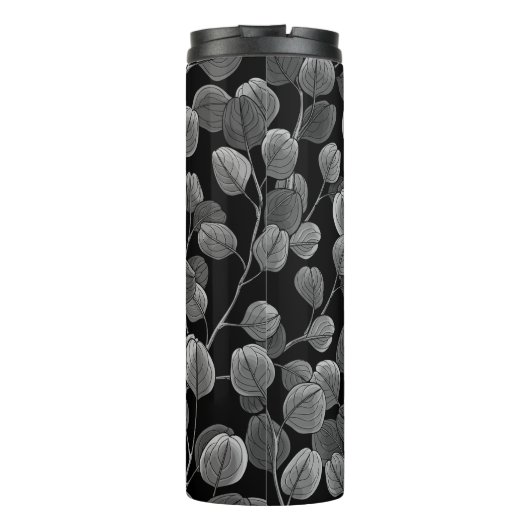 Bouteilles Isothermes Eucalyptus en gris (Dos)