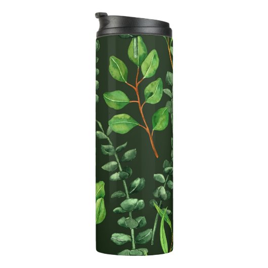 Bouteilles Isothermes Eucalyptus vert foncé (Tourné sur la droite)