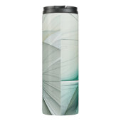 Bouteilles Isothermes Évolution fractale, Art Abstrait Turquoise d'or (Dos)