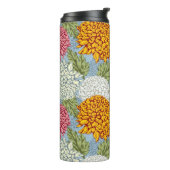 Bouteilles Isothermes Excellent motif avec des chrysanthèmes (Tourné sur la gauche)