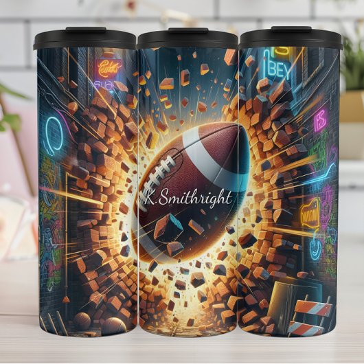 Bouteilles Isothermes Explosion de football Urban Alley Neon