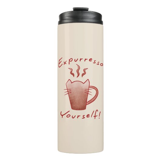Bouteilles Isothermes Exprimez-vous Expurresso Chats et Café (Devant)