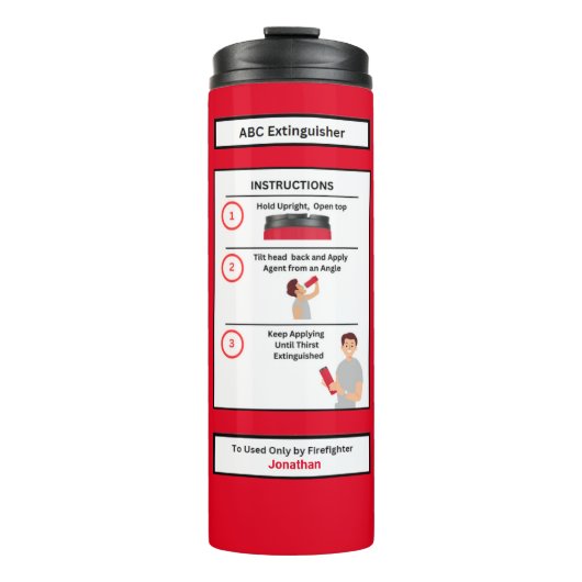 Bouteilles Isothermes Extincteur de pompier ABC (Devant)