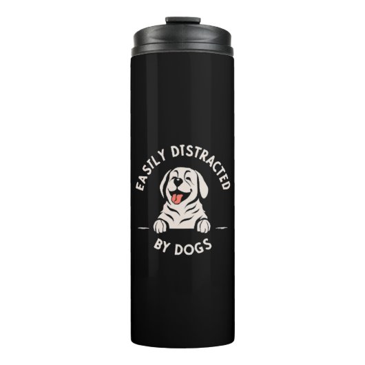 Bouteilles Isothermes Facilement distrait par les chiens (Devant)