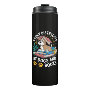 Bouteilles Isothermes Facilement distrait par les chiens et les livres D