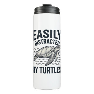 Bouteilles Isothermes Facilement Distrait Par Les Tortues Design De T-Sh