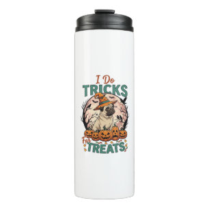 Bouteilles Isothermes Faire des tours friandises Halloween Pug Sorcière 