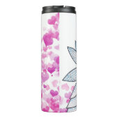 Bouteilles Isothermes Fairy Princess Pink Hearts Illustration de mode (Dos)