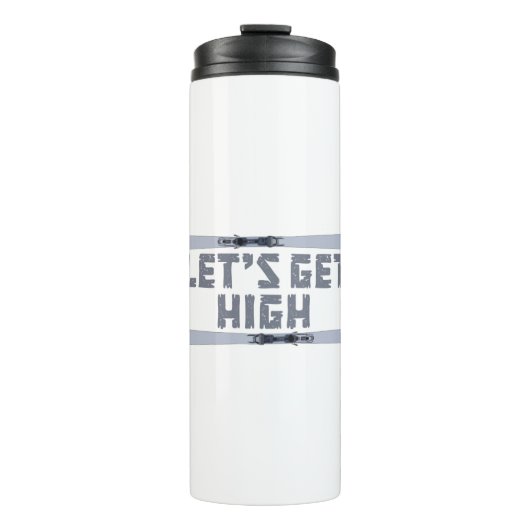 Bouteilles Isothermes Faisons du ski haut (Devant)