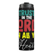 Bouteilles Isothermes Faites confiance à Lord Heart Faith Scripture (Devant)
