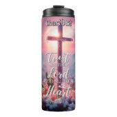 Bouteilles Isothermes Faites confiance à Lord Heart Proverbs 3:5 (Devant)