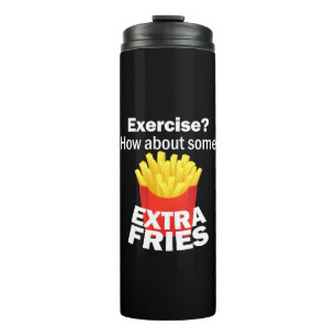 Bouteilles Isothermes Faites de l'exercice et des frites supplémentaires