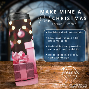 Bouteilles Isothermes Faites de moi un tombeau de Noël rose