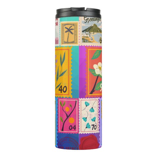 Bouteilles Isothermes Fake Masterpiece Collection de timbres aléatoires (Dos)