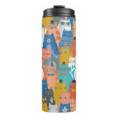 BOUTEILLES ISOTHERMES FAMILLE DE CHATS (Devant)