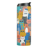 BOUTEILLES ISOTHERMES FAMILLE DE CHATS (Tourné sur la gauche)