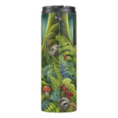 Bouteilles Isothermes Famille Raccoon dans Sunlit Forest (Dos)