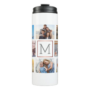 Bouteilles Isothermes Family Photo Collage Monogram