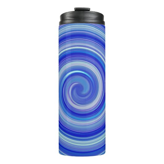 Bouteilles Isothermes Fancy spirale bleue (Devant)