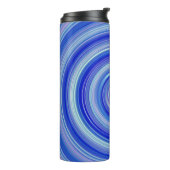 Bouteilles Isothermes Fancy spirale bleue (Tourné sur la gauche)