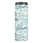 Bouteilles Isothermes Fantastique Beast Blue Pattern (Dos)