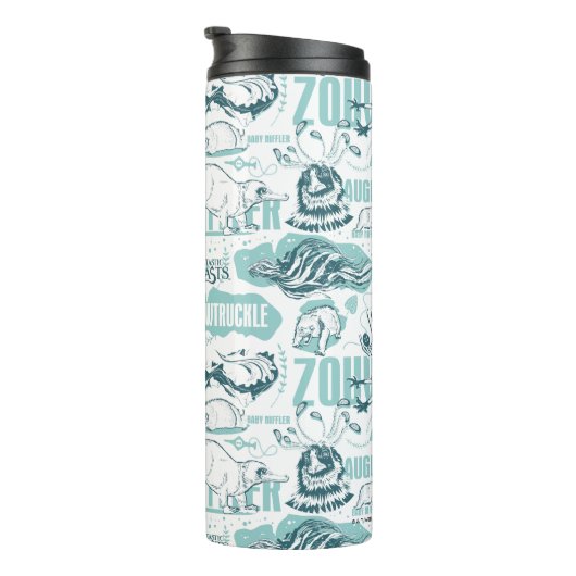 Bouteilles Isothermes Fantastique Beast Blue Pattern (Tourné sur la droite)