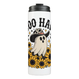 Bouteilles Isothermes Fantôme de vache occidentale d'Halloween Boo Haw