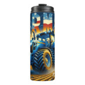 Bouteilles Isothermes Farmer Tractor American Flag Field (Devant)