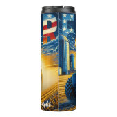 Bouteilles Isothermes Farmer Tractor American Flag Field (Dos)