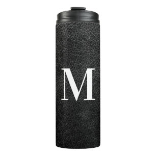 Bouteilles Isothermes Fausse Peau de Cuir Moderne Monogramme